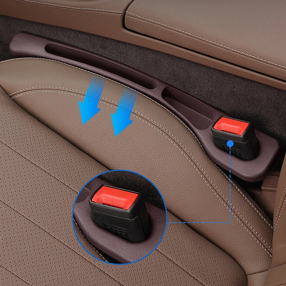 2PCS Car Seat Gap Filler Between Seats Crevice Interior Decoration Accessories For BMW AUDI VW Mercedes Benz Toyota Ford KIA ETC
