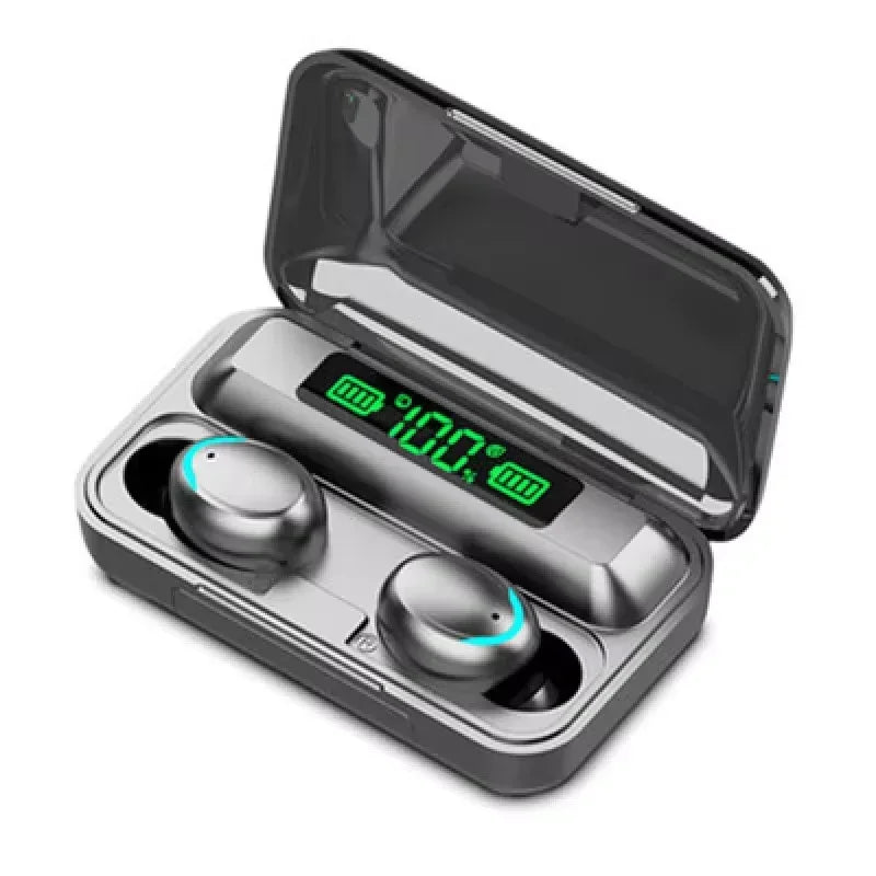 F9 Wireless Earphones Bluetooth TWS LED Dislpaly Binaural Headset Waterproof HD Calling CVC 8.0 Noise Reduction Headphones