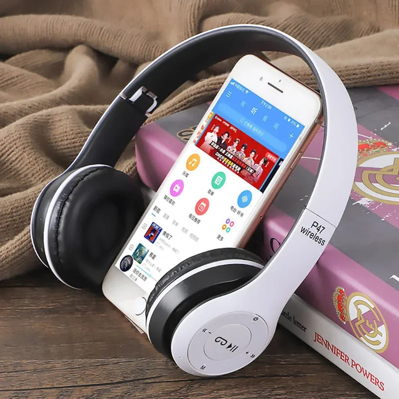 P47 Stereo Headset Bluetooth 5 0 Folding Series Wireless Sports Game Headset for iPhone XiaoMi