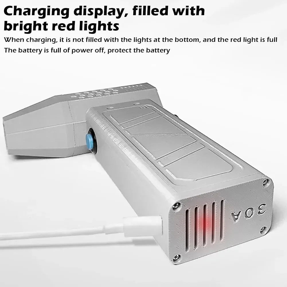 Caer 140,000RPM Air Blower Turbo Jet Fan Electric Power Display Handheld Mini Dust Cleaner High Speed Duster Gun Cleaning Tool