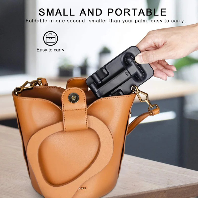 Foldable ABS Desktop Mobile Phone Stand For iPad iPhone 16 15 Smartphone Support Tablet Desk Cell Phone Portable Holder Bracket