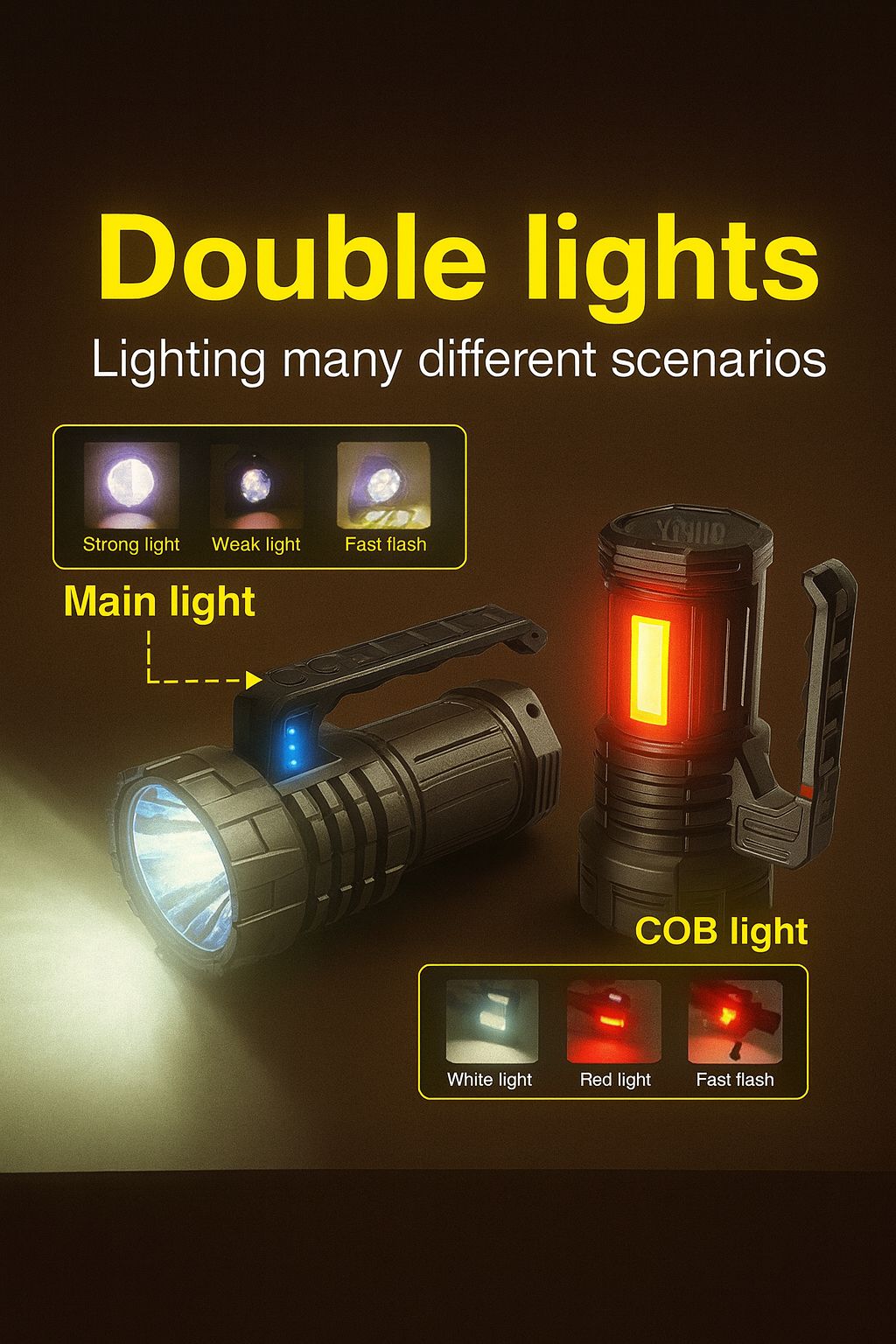 2025 NEW Powerful Search Flashlights Rechargeable Tactical Torch 2000000LM Ultra Bright Spotlight Camping Lamp Portable Lantern