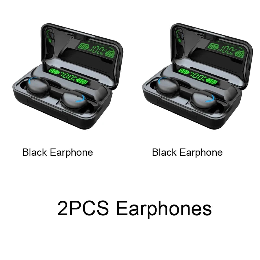 New F9 Bluetooth Headphones 9D Stereo High Bass Sport Earphones Handfree Touch Control Tws Wireless Earbuds Waterproof Headset