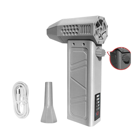 Mini vacuum cleaner 140000RPM blower turbo jet fan electric display handheld high-speed dust gun cleaning tool