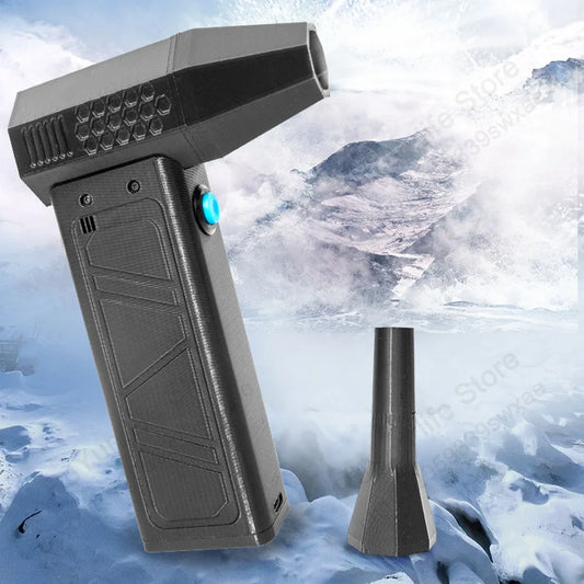 Caer 140,000RPM Air Blower Turbo Jet Fan Electric Power Display Handheld Mini Dust Cleaner High Speed Duster Gun Cleaning Tool