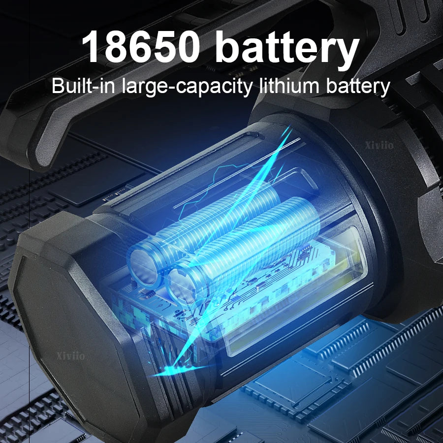 2025 NEW Powerful Search Flashlights Rechargeable Tactical Torch 2000000LM Ultra Bright Spotlight Camping Lamp Portable Lantern