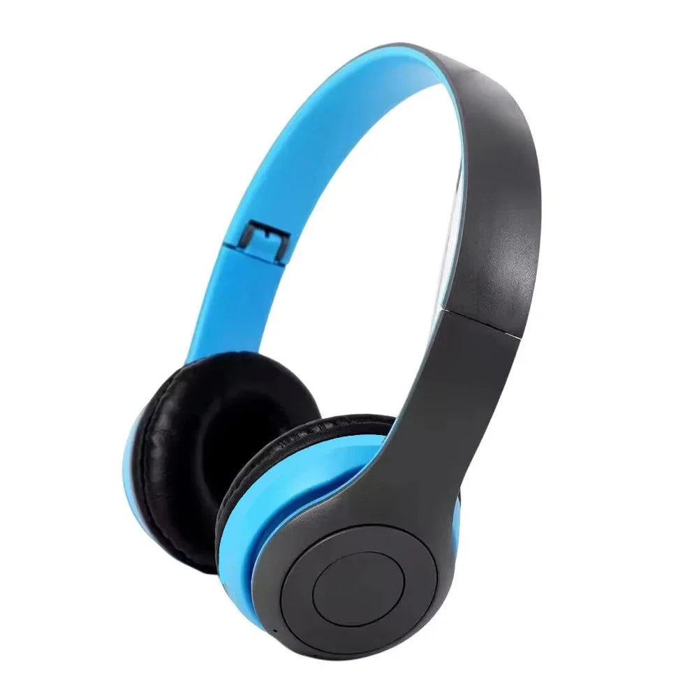 Foldable P47 Wireless Bluetooth 50 Headphones HIFI Stereo Bass Earphones for Music Gaming Kids Girls Smartphone Audio Device