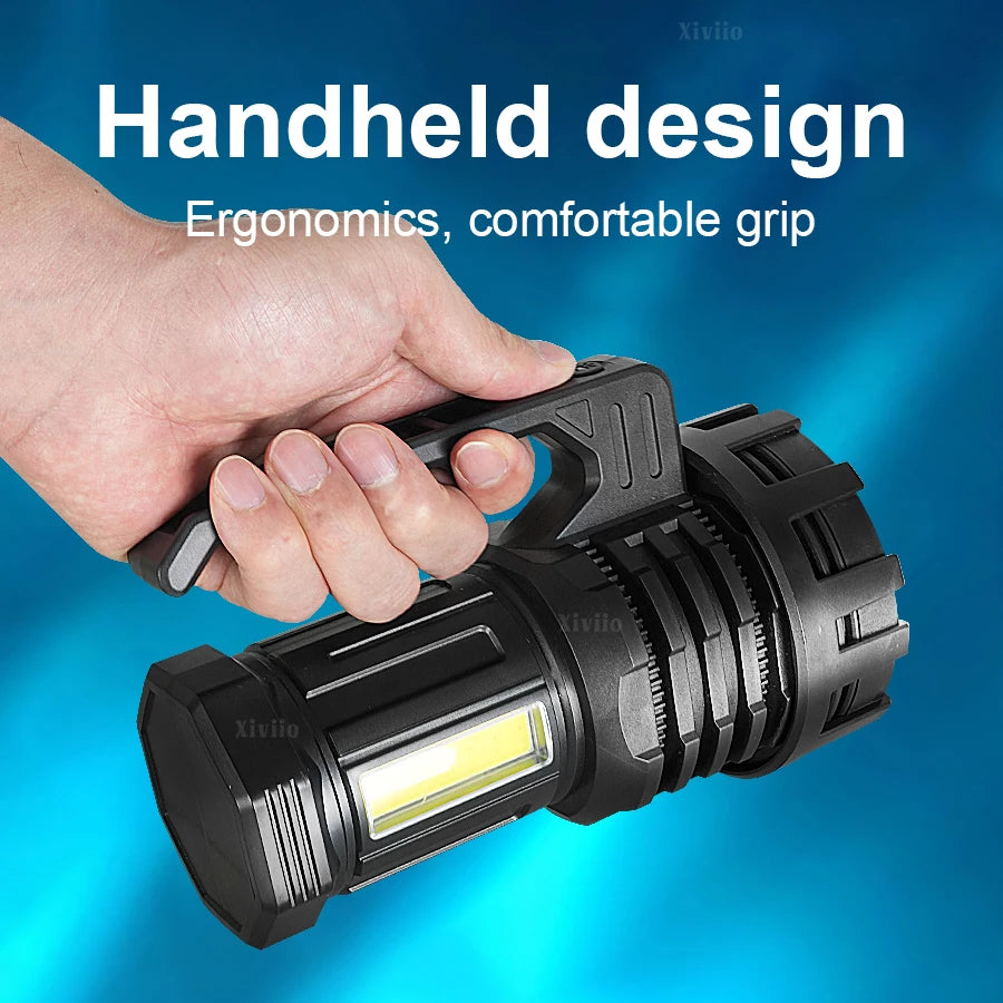2025 NEW Powerful Search Flashlights Rechargeable Tactical Torch 2000000LM Ultra Bright Spotlight Camping Lamp Portable Lantern